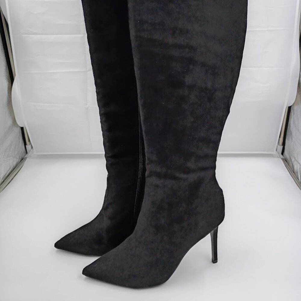INC Rajelf Dress Boots, Black, Women's Size 10.5